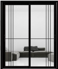 Middle narrow sliding door